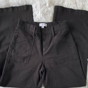 Evereve Black Wide Leg Trousers